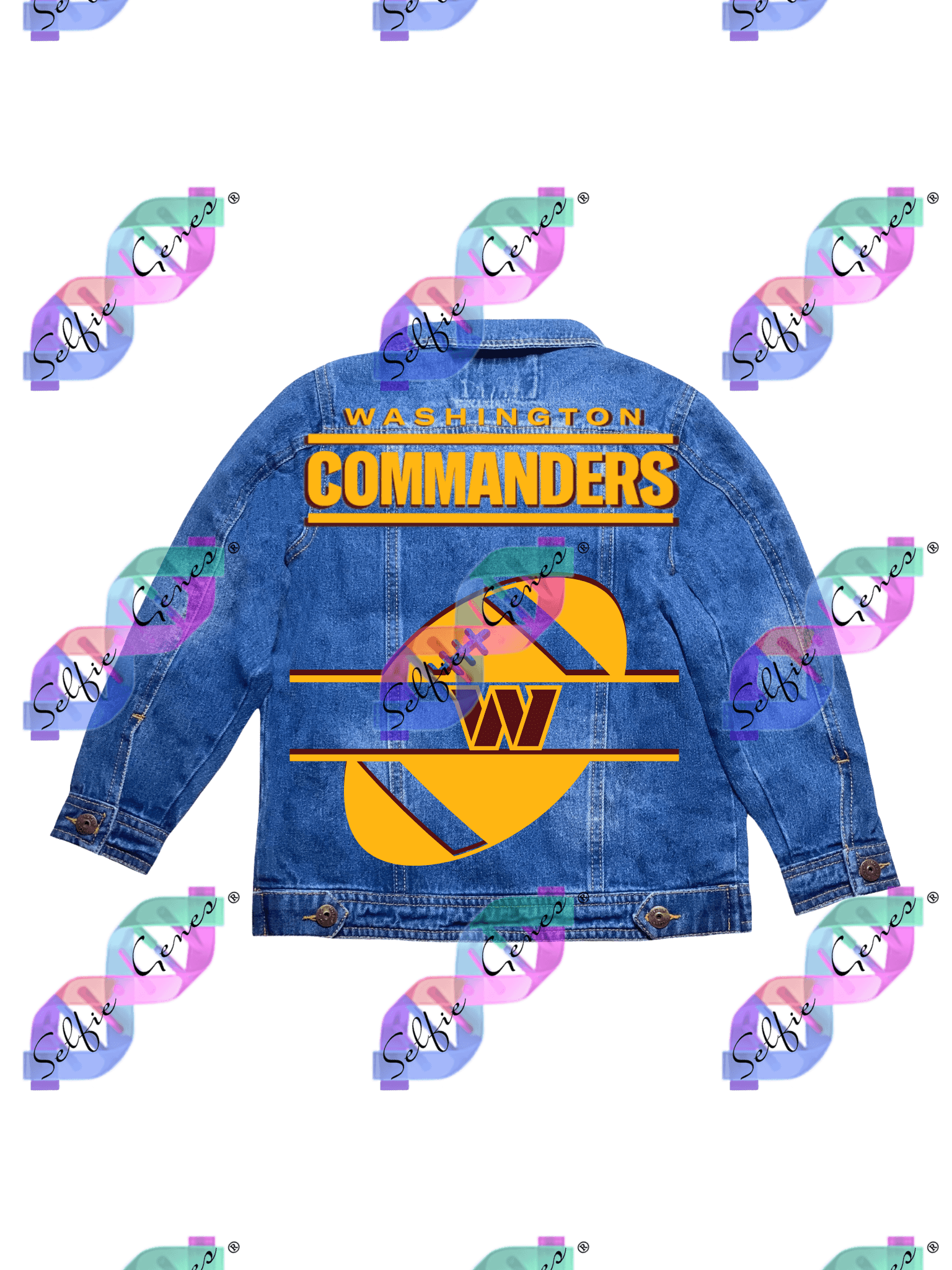 Boy's Washington Commanders Football Denim Jacket