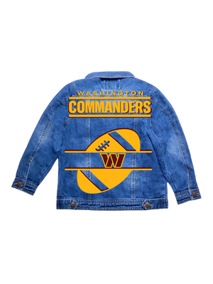 Boy's Washington Commanders Football Denim Jacket