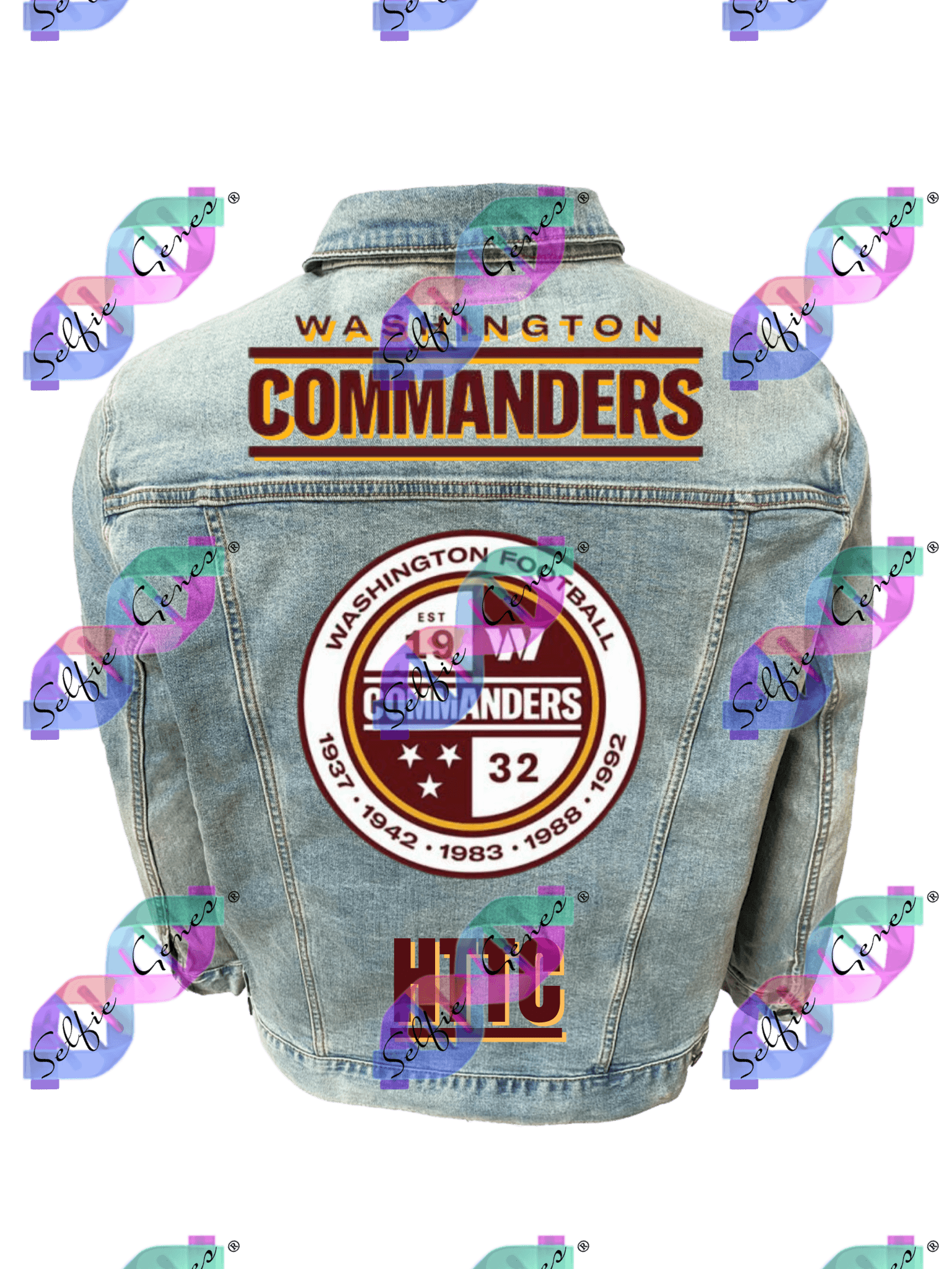 UNISEX Washington Commanders Crest Denim Jacket