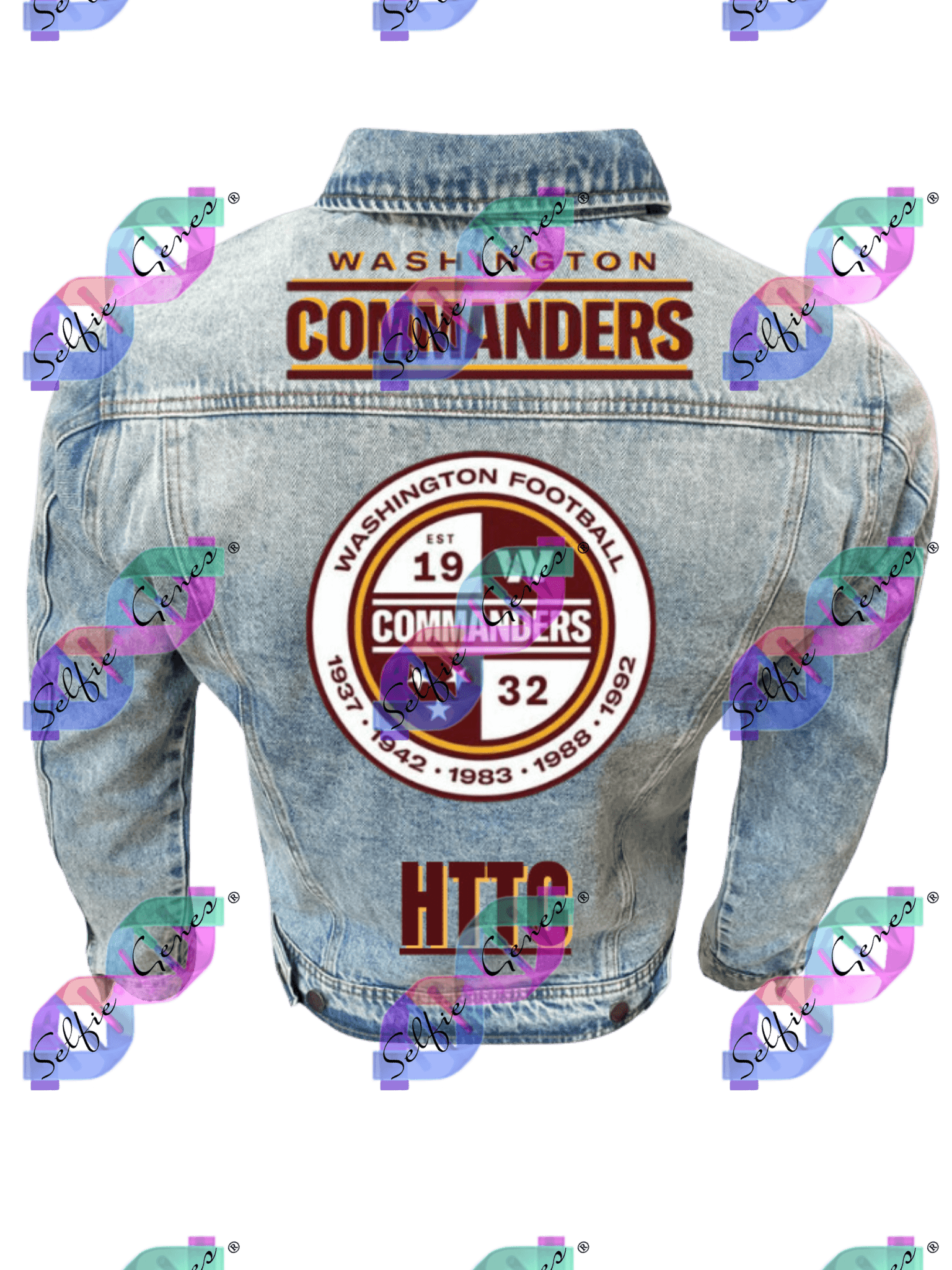 Men's Washington Commanders Crest Denim Jacket