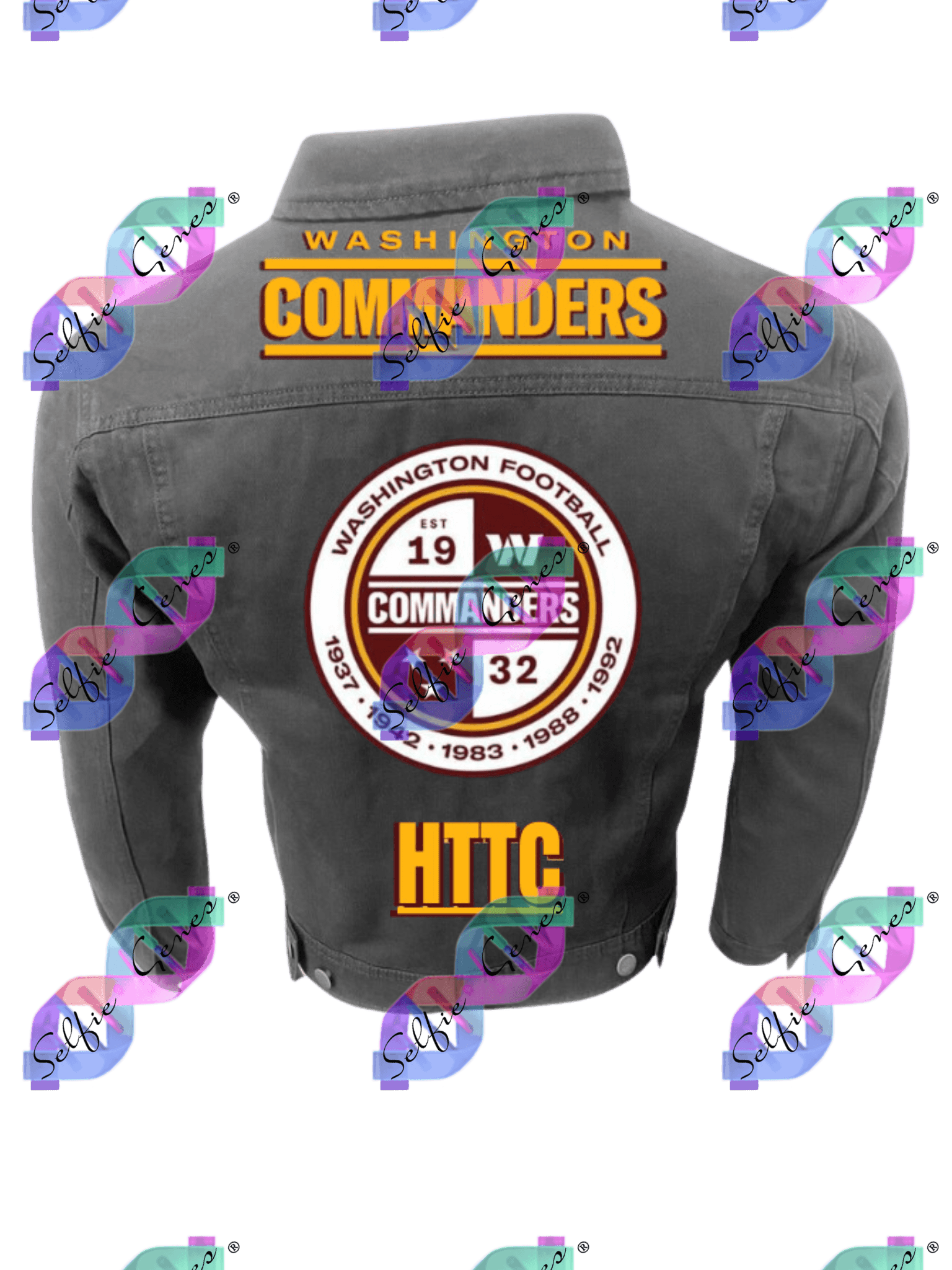 Men's Washington Commanders Crest Denim Jacket