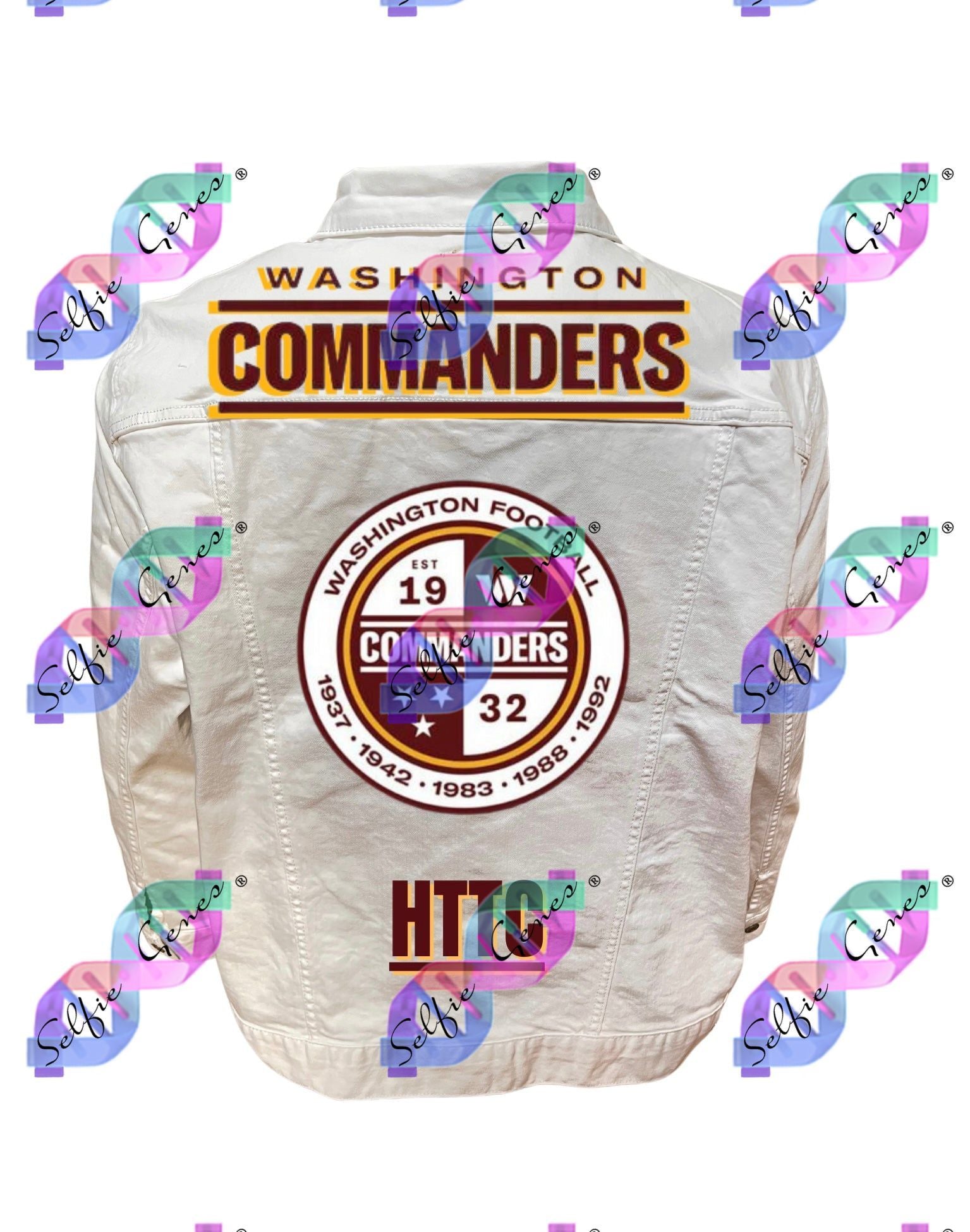 UNISEX Washington Commanders Crest Denim Jacket