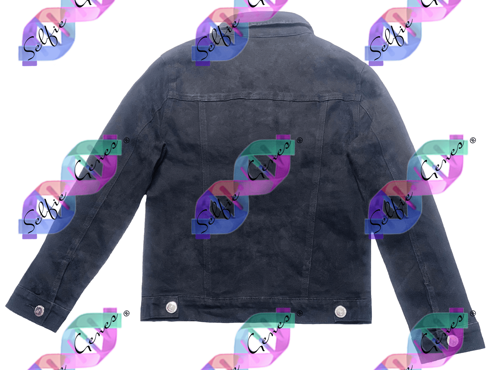 Girl's Black Wash Denim Jacket