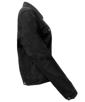 Women's Cropped Denim Jacket (Plus Size)